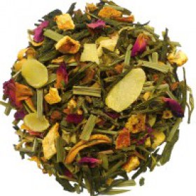 Witte thee, kaneel, gr. thee, sinaasappelbloesem, amandel, lemongrass